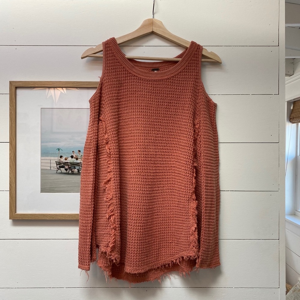 Free People Cold Shoulder Open Shoulder Thermal XS
